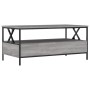 Mesa de centro madera de ingeniería gris Sonoma 100x51x45 cm de , Mesas de centro - Ref: Foro24-835302, Precio: 92,46 €, Desc...