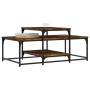 Mesa de centro madera de ingeniería roble ahumado 102x60x45 cm de , Mesas de centro - Ref: Foro24-835316, Precio: 43,09 €, De...