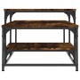 Mesa de centro madera de ingeniería roble ahumado 102x60x45 cm de , Mesas de centro - Ref: Foro24-835316, Precio: 43,09 €, De...