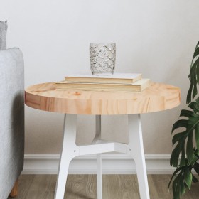 Round solid pine wood table top Ø40x3 cm by , Table tops - Ref: Foro24-833658, Price: 29,65 €, Discount: %