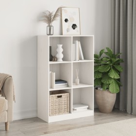 Solid white pine wood shelf 70x33x110 cm by , Bookcases and shelves - Ref: Foro24-836142, Price: 116,99 €, Discount: %