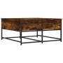 Engineered wood smoked oak coffee table 80x80x40 cm by , Coffee table - Ref: Foro24-835356, Price: 44,27 €, Discount: %