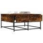 Engineered wood smoked oak coffee table 80x80x40 cm by , Coffee table - Ref: Foro24-835356, Price: 44,27 €, Discount: %