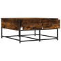 Engineered wood smoked oak coffee table 80x80x40 cm by , Coffee table - Ref: Foro24-835356, Price: 44,27 €, Discount: %