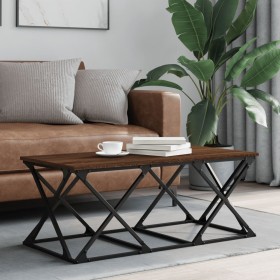 Brown oak plywood coffee table 100x49x40 cm by , Coffee table - Ref: Foro24-835363, Price: 40,17 €, Discount: %