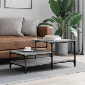 Sonoma gray engineered wood coffee table 100x50.5x45 cm by , Coffee table - Ref: Foro24-835382, Price: 41,99 €, Discount: %