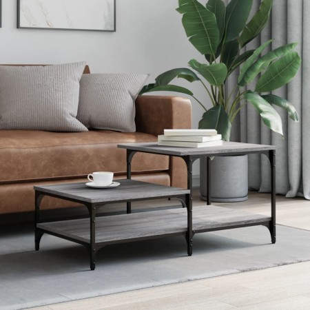 Sonoma gray engineered wood coffee table 100x50.5x45 cm by , Coffee table - Ref: Foro24-835382, Price: 40,89 €, Discount: %