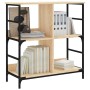 Regal aus Sonoma-Eichenholzwerkstoff, 78,5 x 33 x 82 cm von , Bücherregale und Regale - Ref: Foro24-835245, Preis: 49,60 €, R...