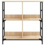 Estantería de madera de ingeniería roble Sonoma 78,5x33x82 cm de , Librerías y estanterías - Ref: Foro24-835245, Precio: 49,4...