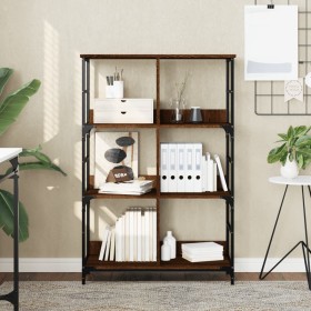 Oak brown engineered wood shelf 78.5x33x117.5 cm by , Bookcases and shelves - Ref: Foro24-835253, Price: 65,52 €, Discount: %