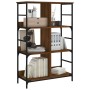 Oak brown engineered wood shelf 78.5x33x117.5 cm by , Bookcases and shelves - Ref: Foro24-835253, Price: 64,07 €, Discount: %