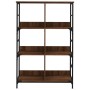 Estantería de madera ingeniería marrón roble 78,5x33x117,5 cm de , Librerías y estanterías - Ref: Foro24-835253, Precio: 65,9...