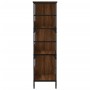 Estantería de madera ingeniería marrón roble 78,5x33x117,5 cm de , Librerías y estanterías - Ref: Foro24-835253, Precio: 65,9...