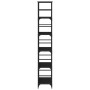 Black engineered wood shelf 50x33x188.5 cm by , Bookcases and shelves - Ref: Foro24-835279, Price: 76,36 €, Discount: %