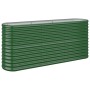 Green powder coated steel flower bed planter 152x40x68 cm by , Pots and planters - Ref: Foro24-318893, Price: 63,38 €, Discou...