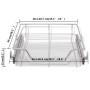 Removable wire trays, 2 units, silver, 500 mm. by vidaXL, Kitchen utensil containers - Ref: Foro24-50480, Price: 61,99 €, Dis...