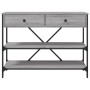 Mesa consola con cajones estantes madera ingeniería Sonoma gris de , Mesas auxiliares - Ref: Foro24-833406, Precio: 134,32 €,...