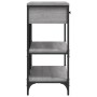 Mesa consola con cajones estantes madera ingeniería Sonoma gris de , Mesas auxiliares - Ref: Foro24-833406, Precio: 134,32 €,...