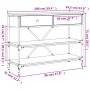 Konsolentisch mit Schubladen und Regalen aus Holzwerkstoff Sonomagrau von , Seitentische - Ref: Foro24-833406, Preis: 134,32 ...