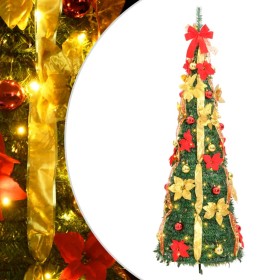 Árbol de Navidad artificial desplegable 100 LED verde 150 cm de , Arboles de navidad - Ref: Foro24-357761, Precio: 69,64 €, D...