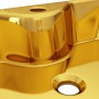 Washbasin with tap hole 48x37x13.5 cm ceramic gold by , Sinks - Ref: Foro24-143486, Price: 99,75 €, Discount: %