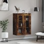 Smoked oak engineered wood wall cabinet 69.5x34x90 cm by , Sideboards - Ref: Foro24-834991, Price: 82,39 €, Discount: %