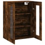 Smoked oak engineered wood wall cabinet 69.5x34x90 cm by , Sideboards - Ref: Foro24-834991, Price: 82,39 €, Discount: %