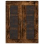 Smoked oak engineered wood wall cabinet 69.5x34x90 cm by , Sideboards - Ref: Foro24-834991, Price: 82,39 €, Discount: %