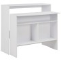 Mesa de bar con 2 tableros blanca 130x40x120 cm de , Mesas de cocina y de comedor - Ref: Foro24-280217, Precio: 193,31 €, Des...