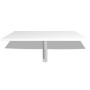 Folding wall table white 100x60 cm by vidaXL, Folding tables - Ref: Foro24-243054, Price: 64,71 €, Discount: %