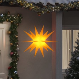 Moravia LED folding star lamp 3 units yellow 100cm by , Christmas lights - Ref: Foro24-3190449, Price: 139,36 €, Discount: %