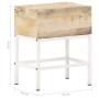 Mesita de noche de madera maciza de mango 40x30x50 cm de vidaXL, Mesitas de noche - Ref: Foro24-320920, Precio: 64,92 €, Desc...