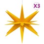 Lámpara estrella Moravia LED plegable 3 unidades amarillo 43 cm de , Luces de Navidad - Ref: Foro24-3190440, Precio: 51,99 €,...