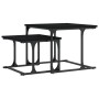 Stackable coffee table 2 pieces black engineered wood by , Coffee table - Ref: Foro24-833368, Price: 31,64 €, Discount: %