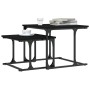 Stackable coffee table 2 pieces black engineered wood by , Coffee table - Ref: Foro24-833368, Price: 31,64 €, Discount: %