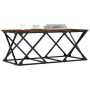 Smoked oak engineered wood coffee table 100x49x40 cm by , Coffee table - Ref: Foro24-835361, Price: 39,99 €, Discount: %