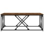 Oak brown engineered wood coffee table 100x100x40 cm by , Coffee table - Ref: Foro24-835368, Price: 60,91 €, Discount: %