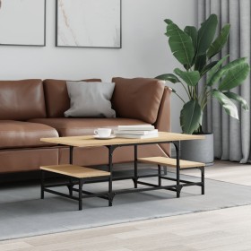 Engineered wood Sonoma oak coffee table 100x50.5x40 cm by , Coffee table - Ref: Foro24-835375, Price: 35,26 €, Discount: %