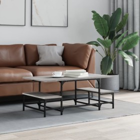 Sonoma gray engineered wood coffee table 100x50.5x40 cm by , Coffee table - Ref: Foro24-835377, Price: 40,41 €, Discount: %