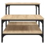 Sonoma oak plywood coffee table 100x50.5x45 cm by , Coffee table - Ref: Foro24-835380, Price: 56,99 €, Discount: %