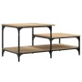 Sonoma oak plywood coffee table 100x50.5x45 cm by , Coffee table - Ref: Foro24-835380, Price: 56,99 €, Discount: %