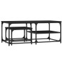 Stapelbare Couchtische, 2 Stück, schwarzes Holzwerkstoff von , Couchtisch - Ref: Foro24-835394, Preis: 48,99 €, Rabatt: %