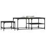 Stapelbare Couchtische, 2 Stück, schwarzes Holzwerkstoff von , Couchtisch - Ref: Foro24-835394, Preis: 48,99 €, Rabatt: %