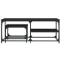 Stapelbare Couchtische, 2 Stück, schwarzes Holzwerkstoff von , Couchtisch - Ref: Foro24-835394, Preis: 48,99 €, Rabatt: %