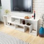 Weißer L-förmiger TV-Schrank von vidaXL, TV-Möbel - Ref: Foro24-243066, Preis: 126,00 €, Rabatt: %