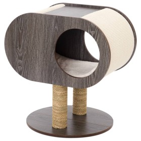 Jack and Vanilla Casa cat scratching post Molly gray 48x48x62 cm by , Cat furniture - Ref: Foro24-444205, Price: 159,99 €, Di...