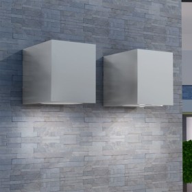 Lámparas de pared cúbicas para exteriores 2 piezas de vidaXL, Iluminación de exterior - Ref: Foro24-42224, Precio: 26,33 €, D...