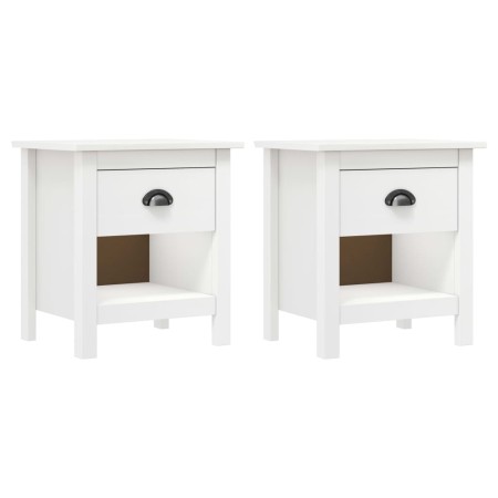 Bedside tables 2 pcs Hill solid pine wood 46x35x49.5 cm by vidaXL, Nightstands - Ref: Foro24-288968, Price: 78,77 €, Discount: %