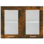 Smoked oak wood hanging display cabinet 80x31x60 cm by , Kitchen cabinets - Ref: Foro24-815594, Price: 43,69 €, Discount: %