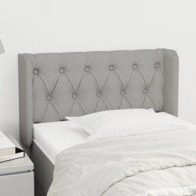 Light gray fabric headboard 83x16x78/88 cm by , Headboards and footboards - Ref: Foro24-3119078, Price: 65,75 €, Discount: %